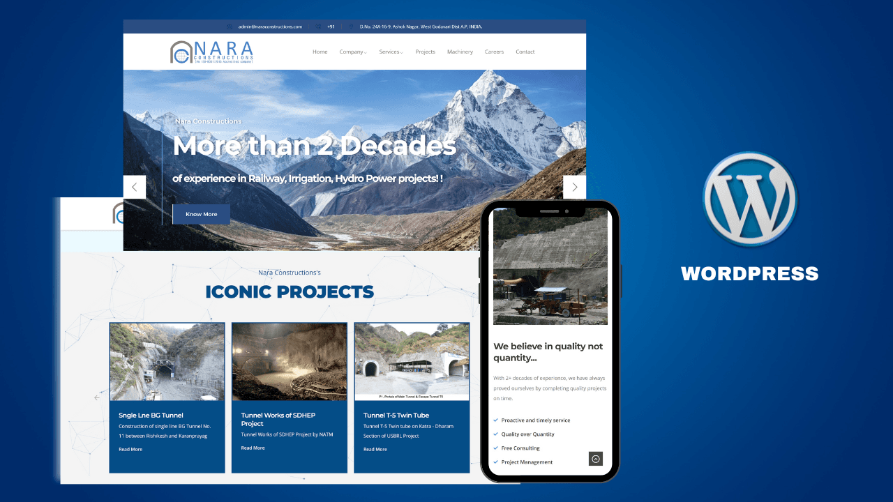Nara Constructions Website